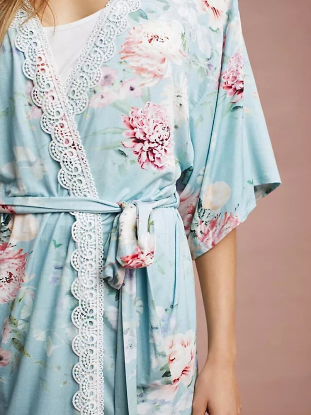 Anthropologie Flora Nikrooz ANTONIA sleep set with Robe M Cami & Pants L